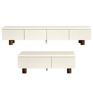 全友家居意式极简电视柜茶几组合2025新款客厅家用实木脚储物家具