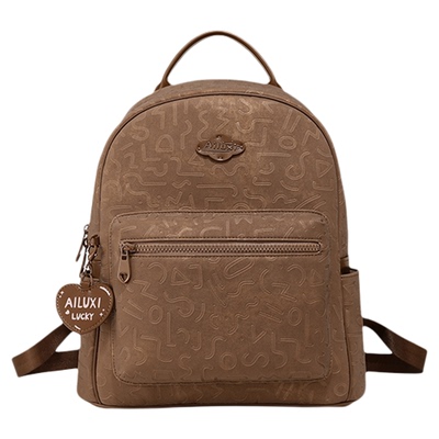 爱路喜双肩包女大学生小众设计感通勤包出游轻便简约上课小背包包