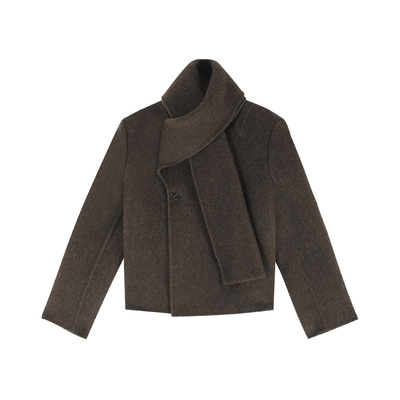 伊纳芙法式气质双面呢子大衣