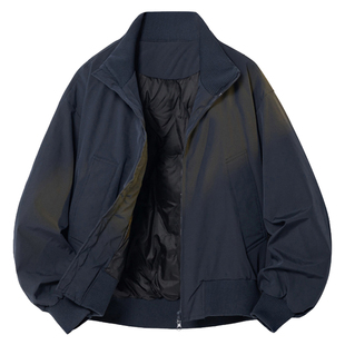 UNCLEBLUE90白鸭绒美式飞行员羽绒服男士cleanfit高级感痞帅短款