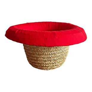 杂技魔术道具加大优质杂耍草帽滑稽小丑街舞表演麦秆编制量大优惠