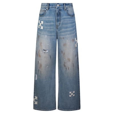 OFF-WHITE™破洞牛仔裤