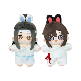 魔道祖师棉花娃娃 魏无羡蓝忘机联名可爱兔绒绒睡衣系列正版周边