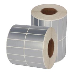 40X15PET银色不干胶纸TSC244 T4502E T4503E消哑银龙标签纸特惠