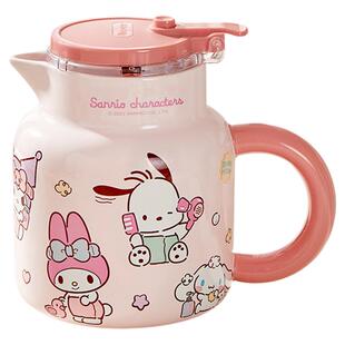 三丽鸥保温壶办公室小水壶泡茶家用热水壶焖茶壶可爱小型茶具套装