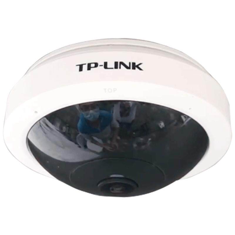 普联tp-link安防监控鱼眼摄像头 360度全景无死角高清夜视手机远程监控器 商用吸顶室内家用无线WIFI摄影头
