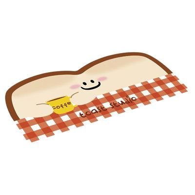 可爱笑脸吐司超大鼠标垫防水防油