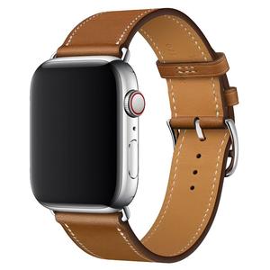适用苹果手表表带真皮apple watch9表带皮质苹果iwatch7/8手表带3/4/SE5/6代49/40/44/41/45mm运动潮S7腕带潮