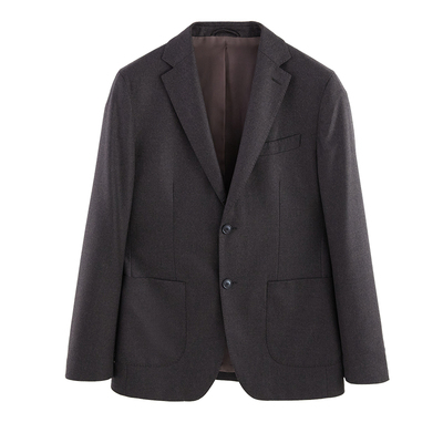 进口VBC法兰绒面料男士正装西装