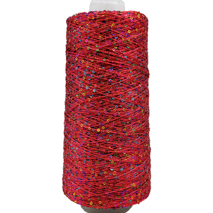 250克标价超密炫彩闪光小亮片线珠片纱手工DIY编织配线毛衣刺绣线