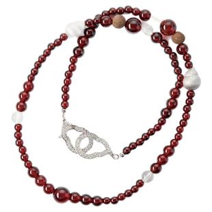 BYROOTS/抱树「福禄熠光」石榴石水晶项链