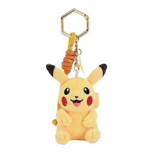 宝可梦正版皮卡丘谜拟丘毛绒皮卡丘耿鬼玩偶书包包挂件女钥匙扣男