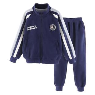 迪士尼男童休闲套装春季2026新款中大童卫衣卫裤两件套秋装运动装