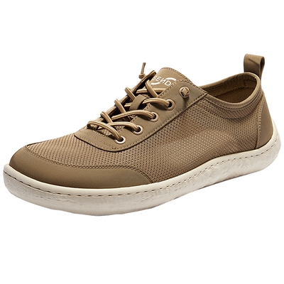 森达夏季打孔网面爸爸休闲鞋布鞋