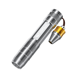 微笑鲨玉石鉴定专用强光手电筒365nm紫光灯文玩翡翠原石珠宝烟酒