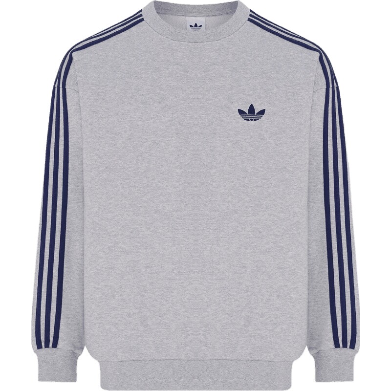 adidas阿迪达斯三叶草男子篮球风休闲圆领运动卫衣套头衫KX5806