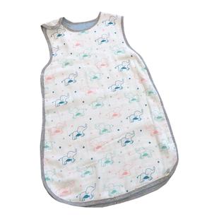 八层背心睡袋！宝宝秋冬竹棉八层纱布背心睡袋儿童防踢被婴儿睡袋