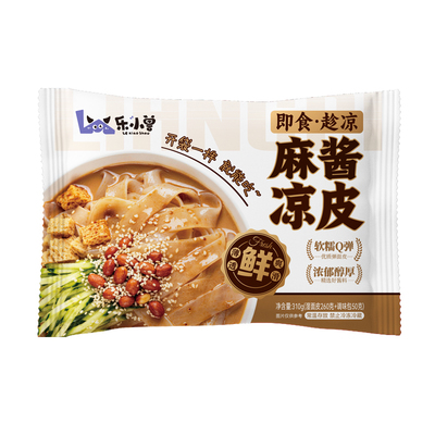 开袋即食鲜凉皮红油麻酱免煮免蒸