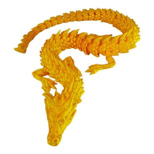 3d打印龙玩具创意礼品龙模型摆件儿童玩具关节可动三地打印中国龙