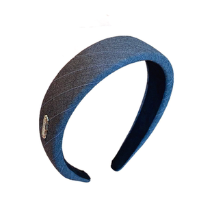 洋气的灰色线条发箍女士外出百搭宽边加厚发卡头箍高颅顶气质头饰