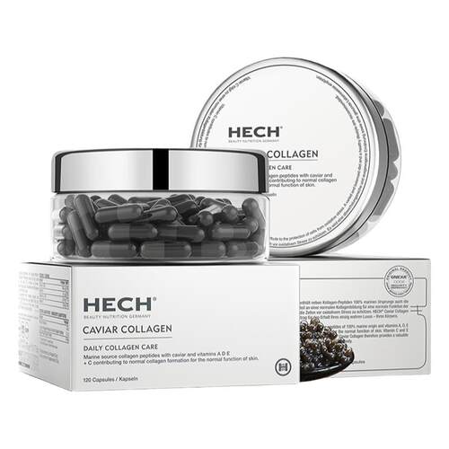HECH赫熙胶原蛋白肽美颜胶囊120粒 小分子鱼子精华官方旗舰店正品