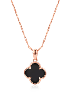 四叶草项链999纯银女款