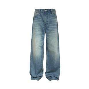 JCAESAR VINTAGE DENIMS 做旧直筒蓝牛 复古水洗 自然猫须 13.5OZ