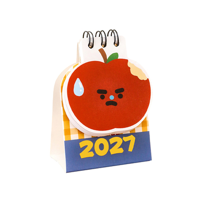 2027年苹果迷你台历学习计划日历