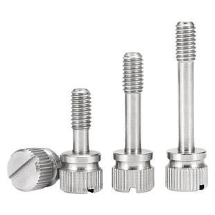 304不锈钢GB839松不脱螺丝滚花不脱出螺钉一字槽手拧螺栓M3M4M5M6