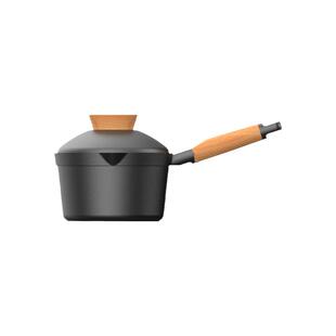 悦味元木系列小奶锅家用宝宝辅食锅平底不粘锅婴儿煎煮一体泡面锅