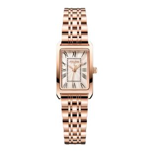 聚利时手表女款轻奢小众高颜值ins风只看时间金色小巧好看的腕表