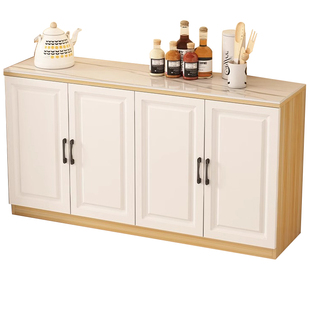 岩板厨房置物柜收纳杂物柜多层微波炉储物柜切菜桌子操作台碗橱柜