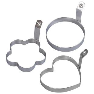 三能爱心早餐煎蛋器鸡蛋模具多功能不锈钢烘焙家用心形圆形模型小