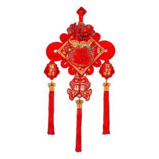 中国结福字挂件春节大号红果过年客厅电视墙新年门挂装饰卧室挂饰