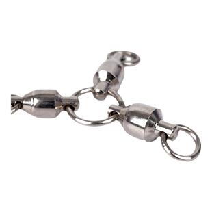 渔具三叉轴承转环放流底钓线组连接不锈钢高速轴承八字环钓鱼配件