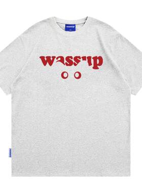 wassup猫眼t恤男女潮牌