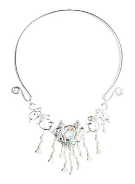 璎珞明制古风项圈青绿色汉服配饰