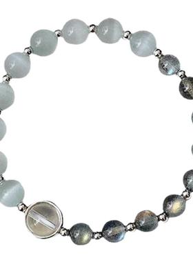 闺蜜月光ins猫眼石情绪稳定手链