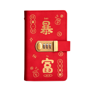 2025爆款存钱本人民币存钱袋夹钱册磁扣存2万元现金大容量收藏包