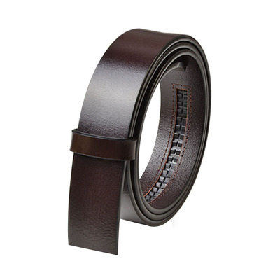 头层皮自动扣皮带条男士皮带条