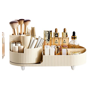 Cegier.高级感化妆品收纳盒桌面大号旋转笔筒化妆刷化妆盒 | 亚尼