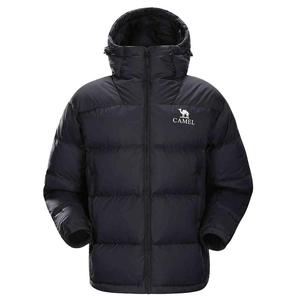 骆驼黑钻5男装羽绒服秋冬加厚保暖鸭绒外套防水防风面包服户外男