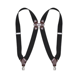 罗蒙英伦腋下背带男吊裤带枪套式侧夹后背式绅士西装男士背带夹潮