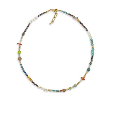 原创设计多巴胺彩色串珠项链