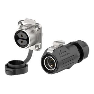 EW-LP20焊接款法兰座IP68防水航空插头插座2-14芯工业防水连接器