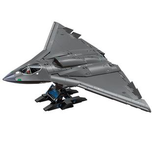 奇妙积木Keeppley大国重器歼-36第六代隐形战斗机男孩