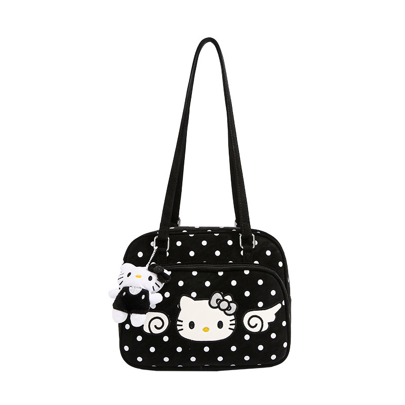 可爱HelloKitty波点托特包