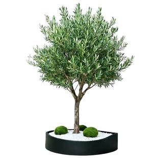 仿真橄榄树地中海北欧风商场橱窗落地假树景观造景