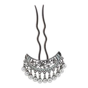 银蝶-古典珍珠流苏步摇发钗新中式高级复古发簪国风百搭汉服头饰