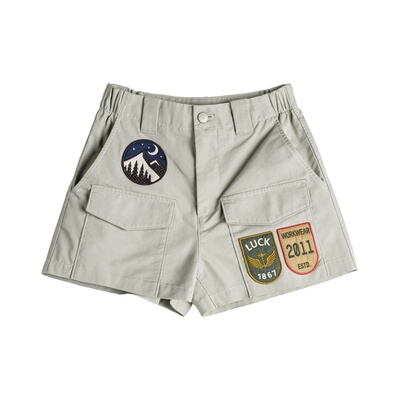 马登美式复古四分A字版直筒显瘦可外穿休闲工装短裤女士热裤夏季